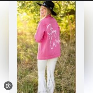 Fantastic Fawn Pink Jean Jacket